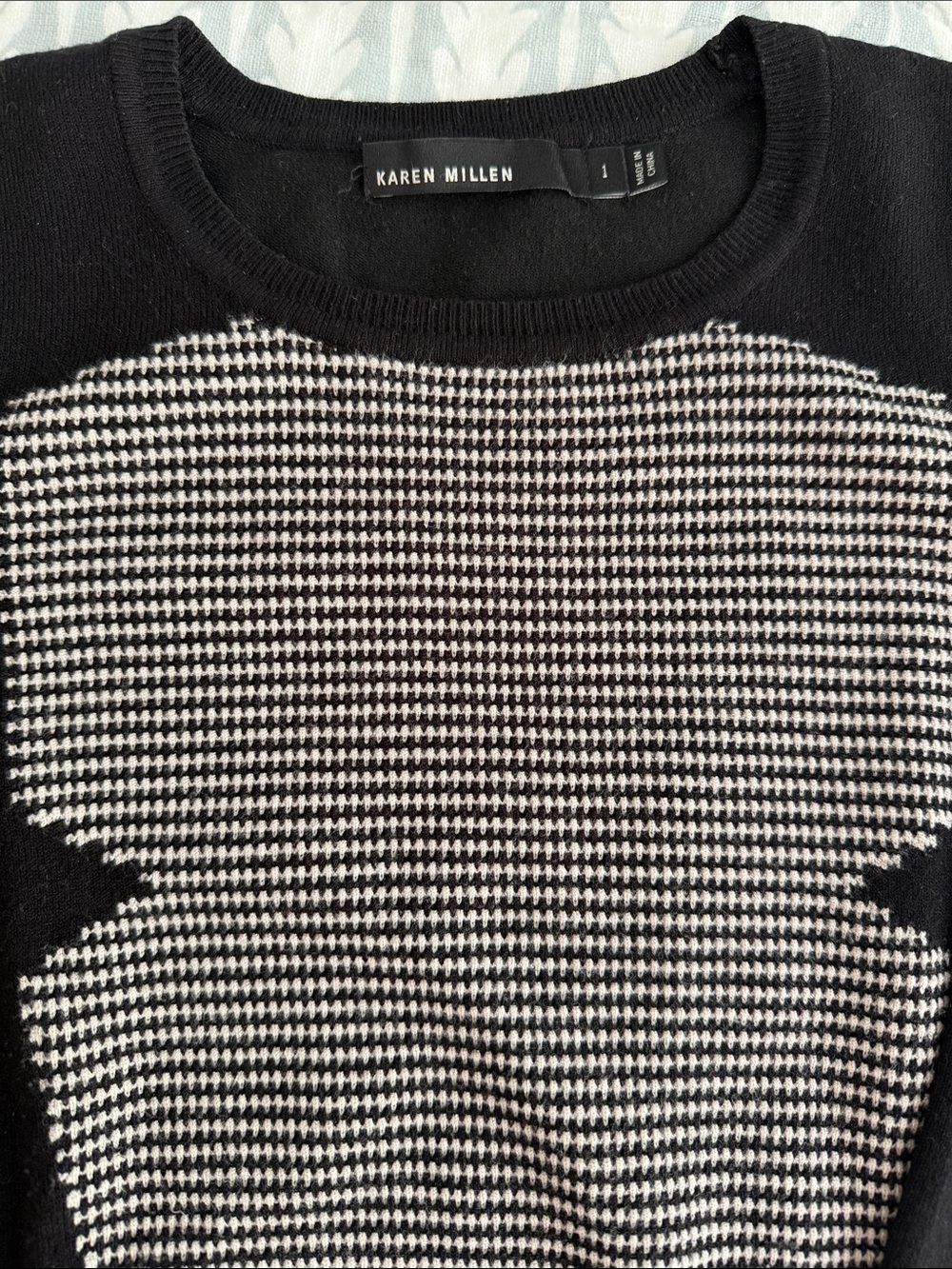 Karen Millen Black & White Houndstooth Dress